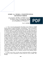 Sobre La Teoria Constitucional de Rudolf Smend