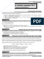 Chimie Des Solutions Aqueuses TD 5