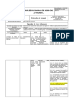 Análise Preliminar de Risco Das Atividades