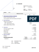 Aamir 22-23 Income Statement