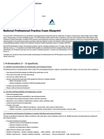 National Professional Practice Exam Blueprint