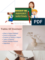 What Is Report Writing