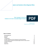 UNICEF ESA Guidance Use Sign Language ADT