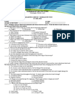 Science 7 2nd Summative Test