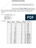 1 ALGEBRE Binaire