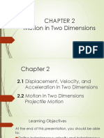 PHY061 Chapter 2. 2D Motion