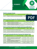 Charter Fees Table 2023 Overseas Students