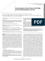 Effects of Dietary Carbohydrate Restriction With High Protein Intake On Protein Metabolism and The Somatotropic Axis