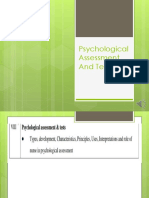 Psychological Assessment and Test