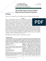 (20-25) Evaluation of NPSB Fertilizer Rate To Improve Wheat Production in Cheha and Yem Districts of Southern Ethiopia