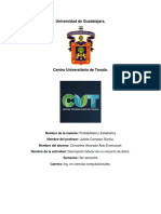 Descripción Tabular de Un Conjunto de Datos Probabilidad y Estadística