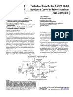 Evaluation Board For The 1 MSPS 12-Bit Impedance Converter Network Analyzer EVAL-AD5933EB