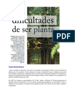 Las Dificultades de Ser Planta