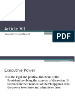 Article 7 The Executive Department