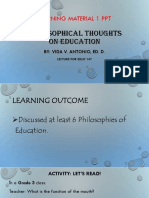 Chapter 1. Philosophical Thoughts On Education