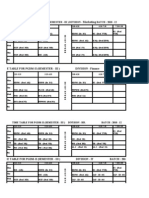 Time Table For Sem III (1aug11)