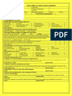 Electrical (Islation) Permit-YELLOW