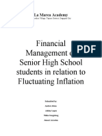 FInancial Management of Senior High School Students in Relation To Fluctuating Inflation