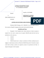 Answer and Counter Claims in David J. Stern V GMAC Mortgage