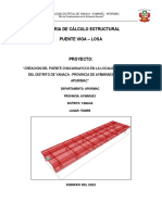 Memoria de Cálculo Estructural Puente Tumire