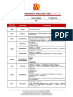 2022 - Conteudo Das Avaliacoes - PD - 1serie - 3tri