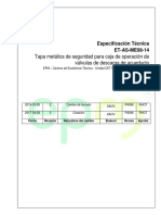 ET AS ME08 14 Tapa Metalica de Seguridad para Caja de Operacion de Valvulas de Descarga de Acueducto