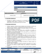 MOF - Perfil de Puesto - Jefe de Taller