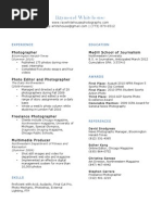 White House Resume