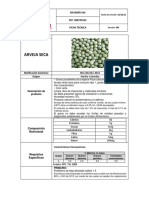 Ficha Tecnica Arveja Verde Dicomer