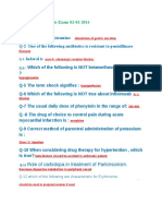 Dha SCFHS Pharmacy Exam 1