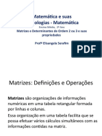 Determinantes de Ordem 2 Ou 3 e Suas Propriedades