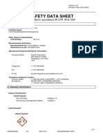 Safety Data Sheet: Classified in Accordance 29 CFR 1910.1200