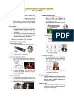 General Biology Outline 1ST Quarter 1ST Semester