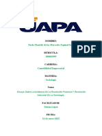 Ensayo Sobre La Incidencia de La Revolución Francesa y Revolución Industrial en La Sociología.