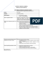 Matriz de Cambios