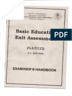 NAT G12 BEEA SY 2019 2020 ExamHandbook