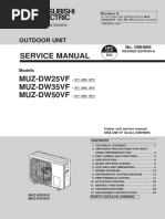 Service Manual Mitsubishi Electric MUZ DW25.35.50VF