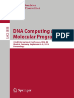 Dna Computing and Molecular Programming 2016