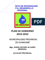 Plan de Gobierno de Jorge Arturo Alvarez Mendoza