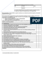 Pre Use and Monthly Inspection Checklist For Overhead Cranes and Hoists