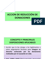 Acción de Reducción de Donaciones Inoficiosas