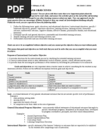 Assessment in Learning 1 Lesson 3: Learning Goals and Objectives