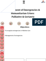 Management of Emergencies and Humanitarian Crises