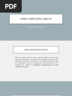 Open and Closed Specification