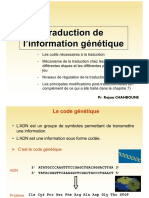 16-Traduction de L'information Génétique