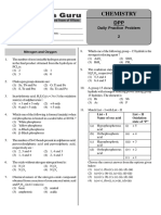 Chemistry - P-Block Elements DPP 2-1