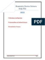 Biometric Device Driver Help File For HU20HU20AHU20AP