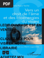 Vers Un Droit de L'âme Et Des Bioenergies Du Vivant