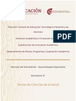 Manual Del Estudiante, Temas de Ciencias de La Salud