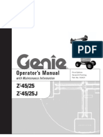 Geniez 4525 Opermanual